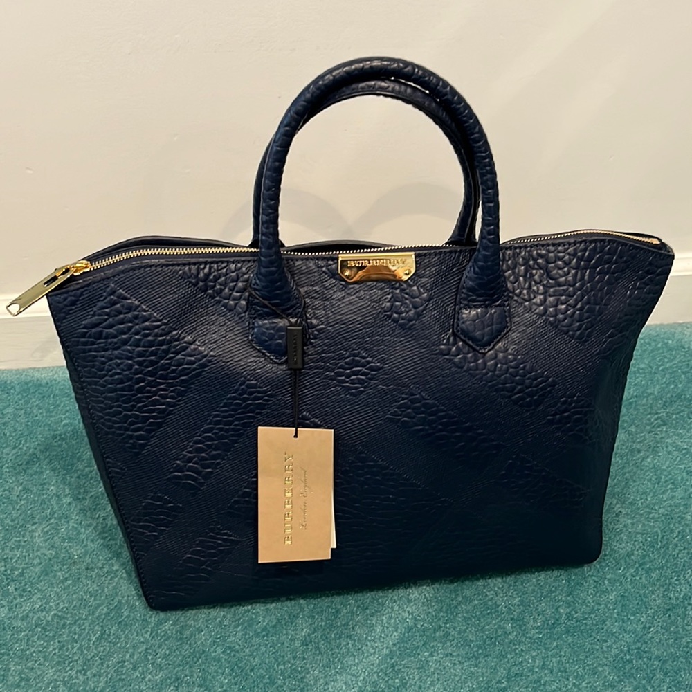 Brand New Burberry Blue Tote Bag